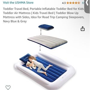 Travel toddler inflatable bed